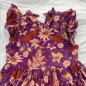 House of Harlow 1960 Purple Floral Mini Dress